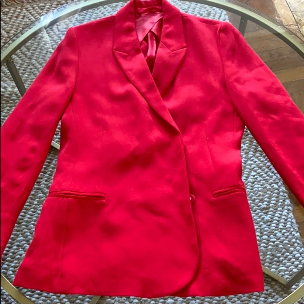 & Other Story Tailored Blazer in red